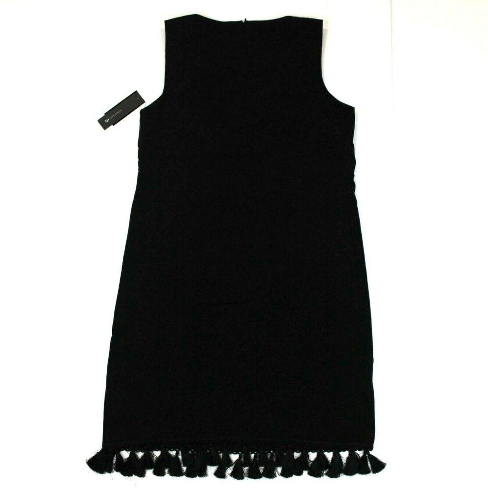 Women's AB Studio Tassel Fringe Tank Dress - Sz 14 - Picture 3 of 6